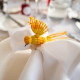 Artisan Hand Woven Hummingbird Napkin Rings