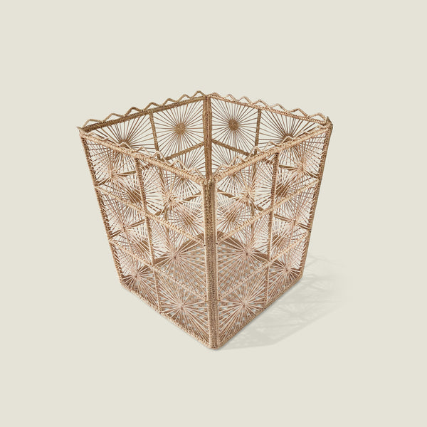 Artisan Hand Woven Waste Paper Basket