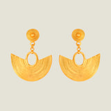 Artisan Handcrafted Gold Drop Earrings