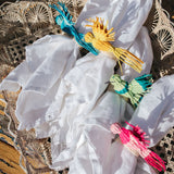 Hand Woven Colourful Hummingbird Napkin Rings