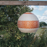 Hand Woven Tribal Print Sphere Lampshade