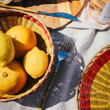 Hand Woven Colourful Esparto Bowl