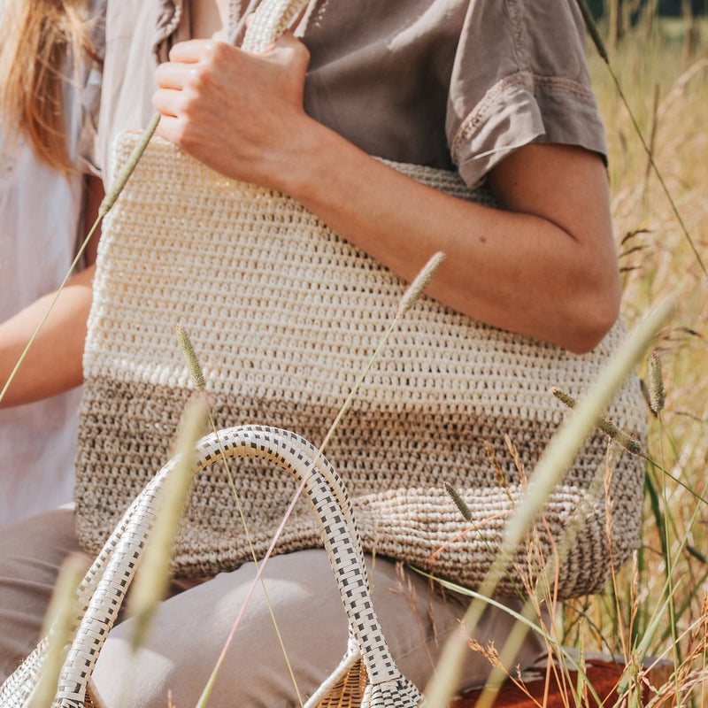 Hand Woven Fique Crochet Tote Shoulder Bag