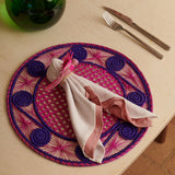Fuchsia Pink & Purple Table Setting