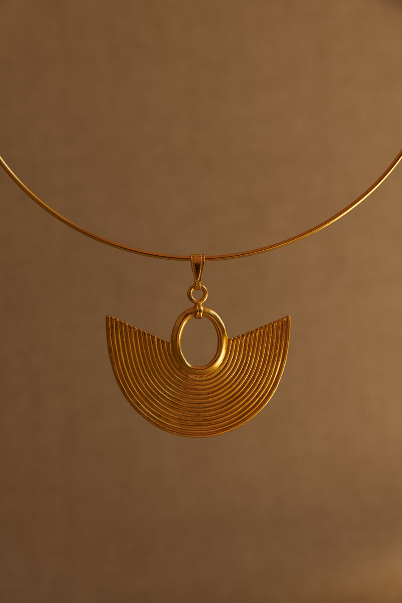 Gold Choker Necklace Handmade in Colombia