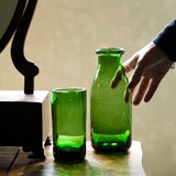 Hand Blown Artisan Carafe & Glass