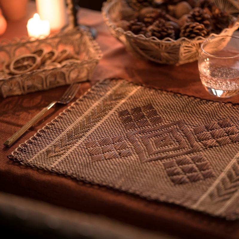 Hand Woven Artisan Rectangular Placemats