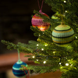 Hand Woven Artisan Colourful Baubles 