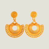 artisan gold statement earrings
