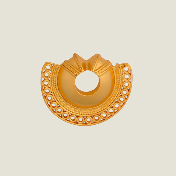 handmade artisan gold broach