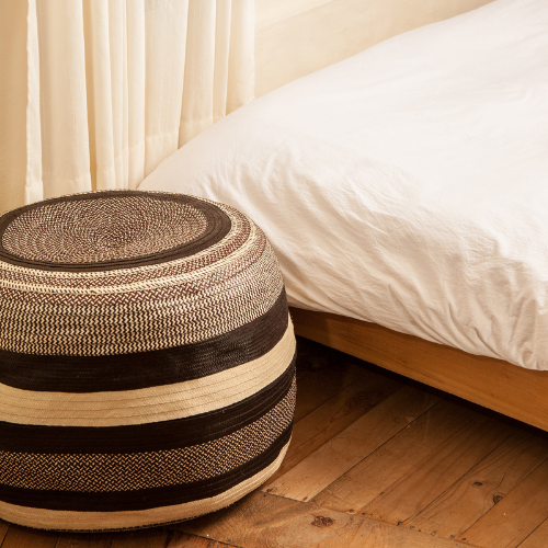 Caña Flecha Woven Pouf - The Colombia Collective