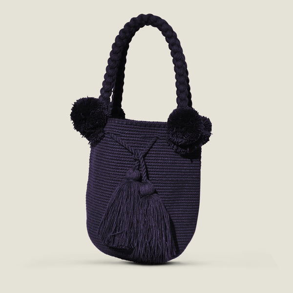 Wayuu Medium Pom Pom Bag - The Colombia Collective