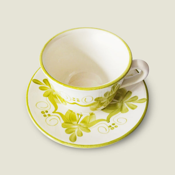 Liliana Ceramic Cup and Saucer (Set of 4) - The Colombia Collective